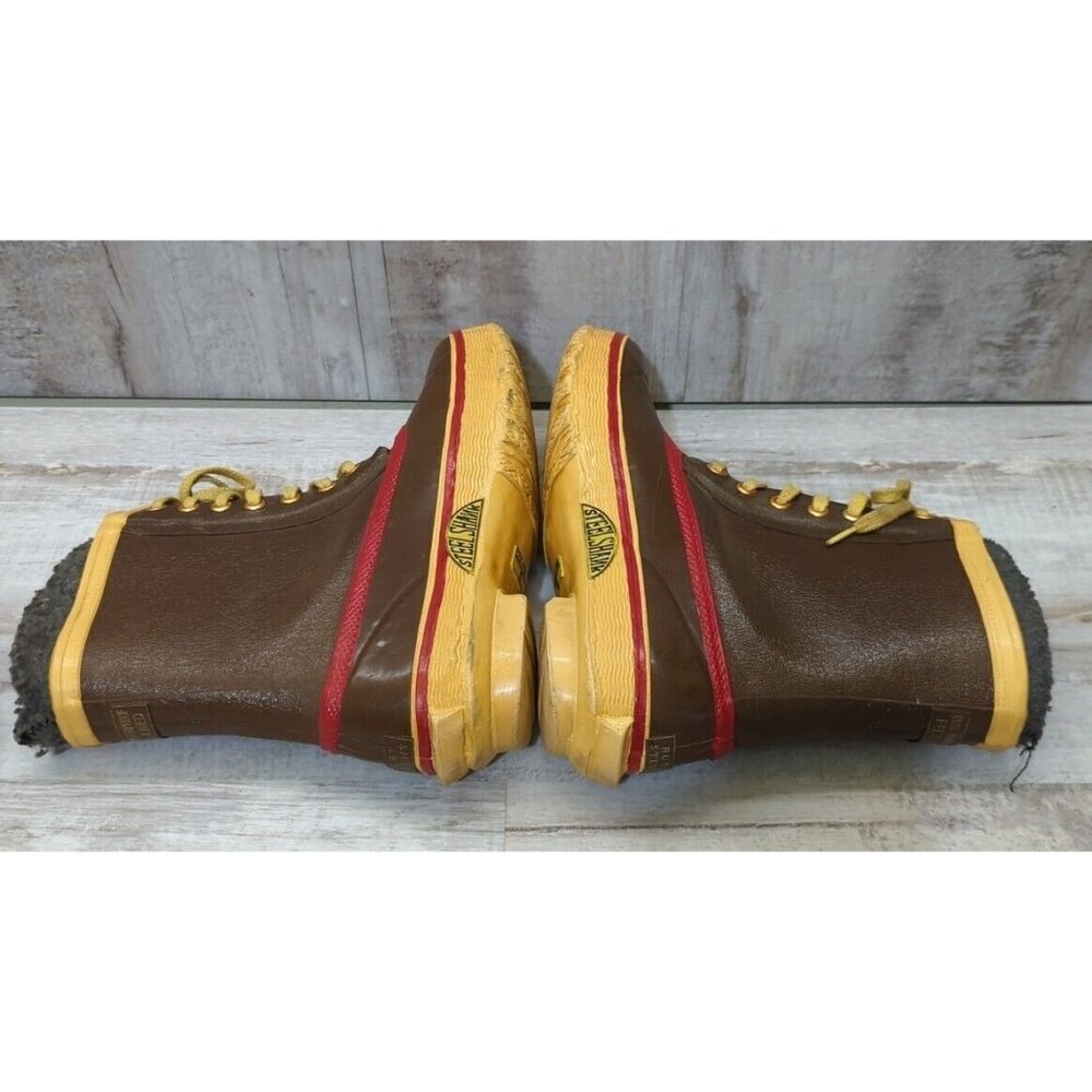 ✅ROBERT STEVENS Felt Lined Brown Steel Shank Mens 6 Boots Halloween Prop Decor - Picture 12 of 12